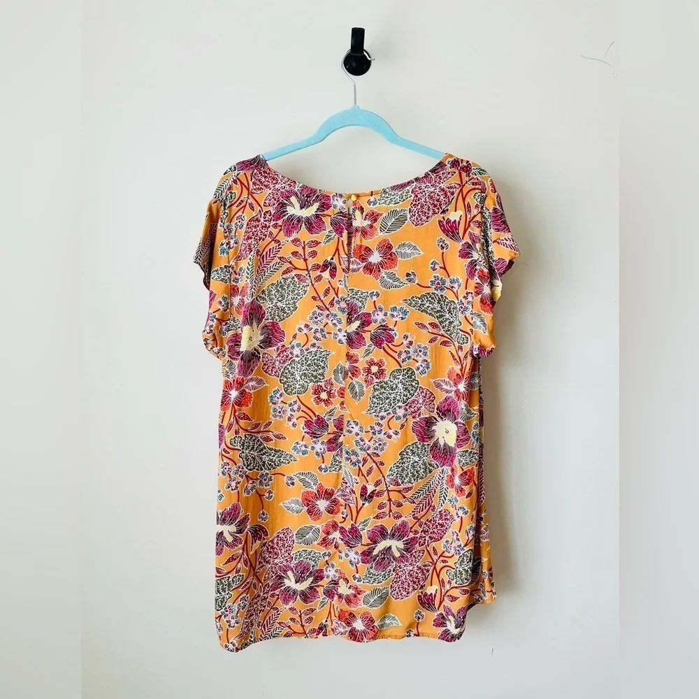 Christian Siriano Floral Blouse - Womens Hi-Lo Shirt Size XL - Picture 9 of 13